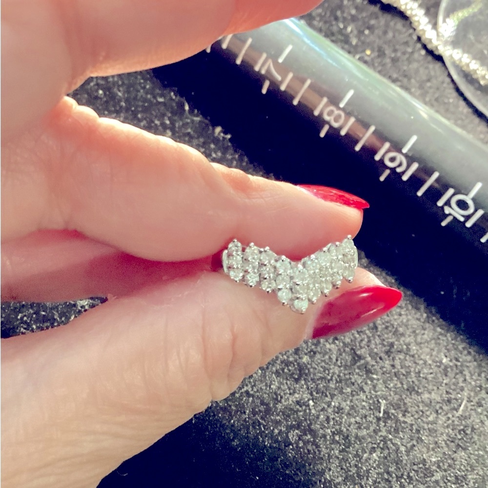 Platinum 900 0.58 Carat Natural Diamond